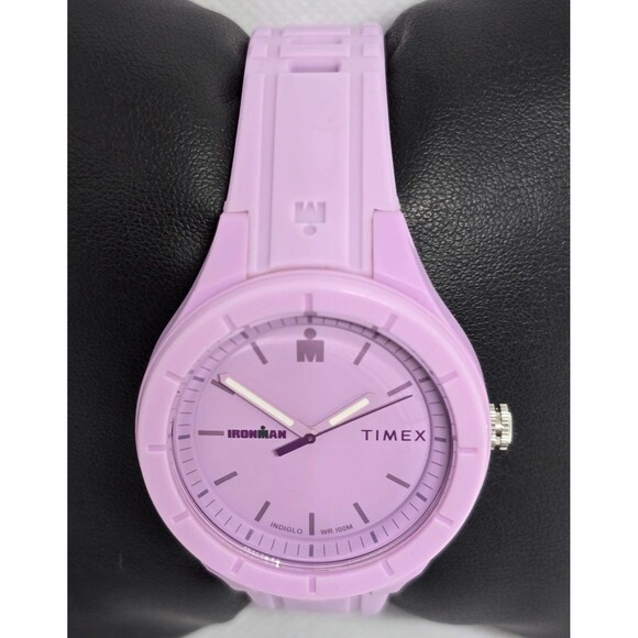 Women\'s Timex Ironman Indiglo Essential Urban Purple Lilac Rubber Band Watch 08 main image 6